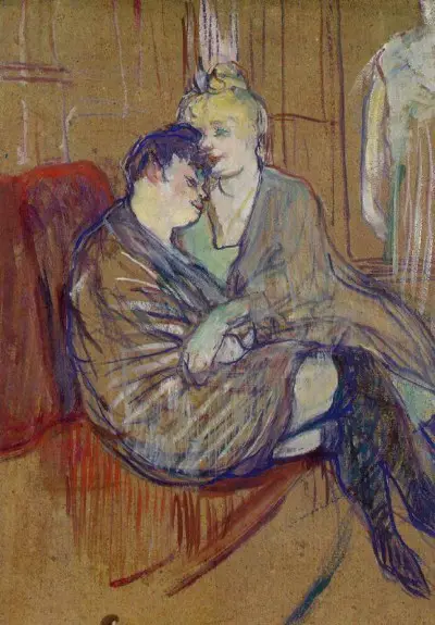 The Two Girlfriends Henri de Toulouse-Lautrec